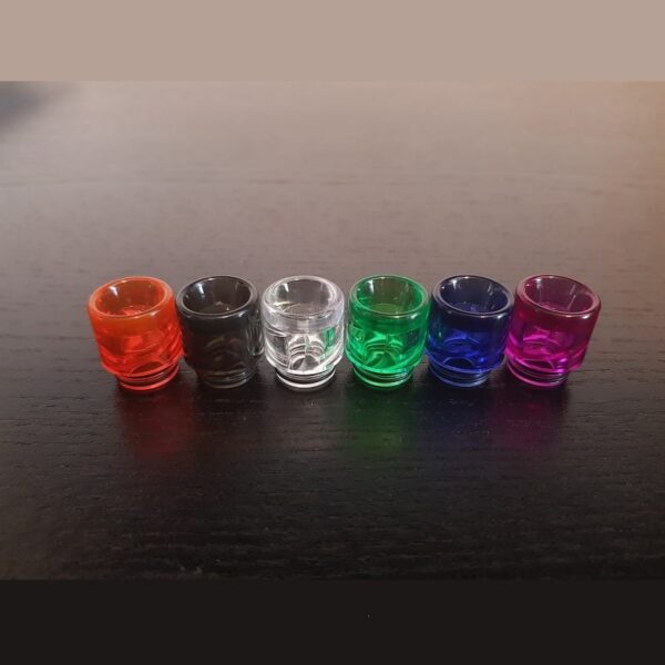 Clear Glass 810 Resin Drip Tip Anti Spitback