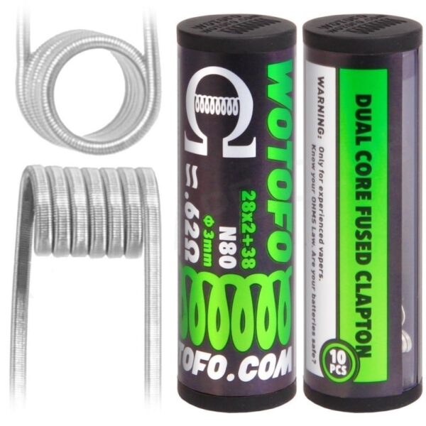 WOTOFO – DUAL FUSED CLAPTON COILS 0.62Ω